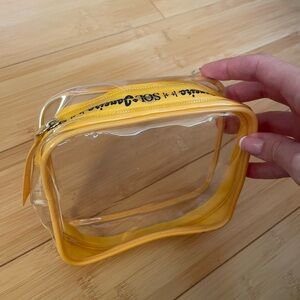 Sol de Janeiro clear square makeup bag
